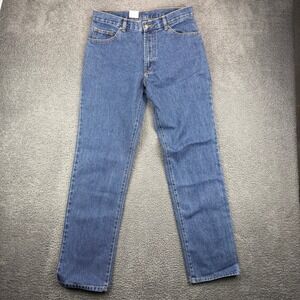 Full Blue Jeans Mens 32x34 Regular‎ Fit Medium Wash Denim Cotton